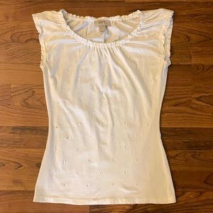 ⭐️ LOFT SLEEVELESS CREAM TOP XXSP